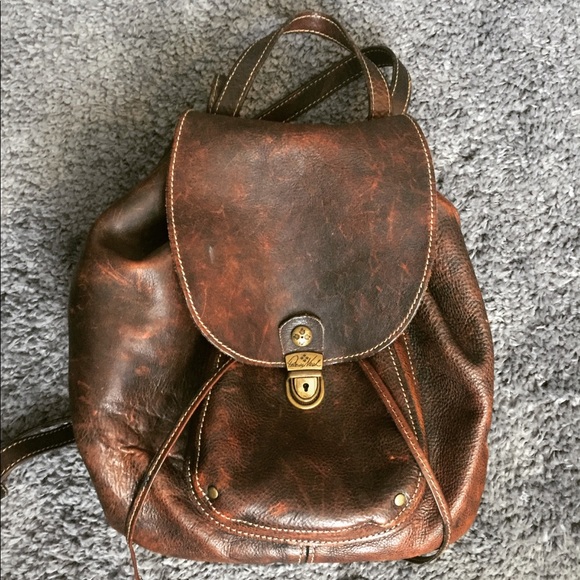 patricia nash aberdeen stained leather backpack